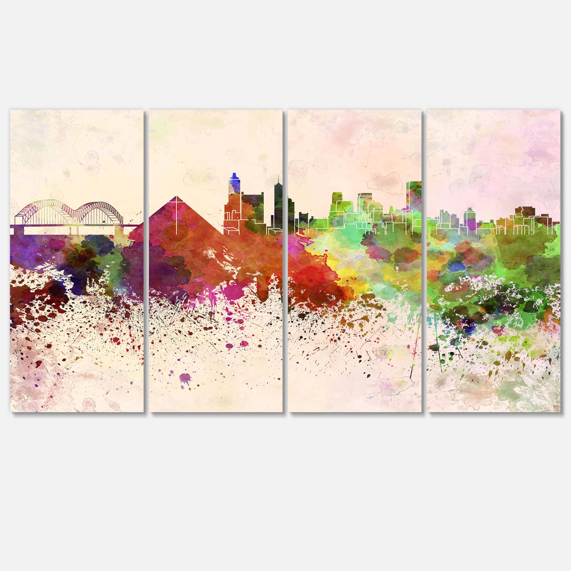 Designart - Memphis Skyline
